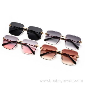 New Retro polygon Sunglasses women's fashion European and American metal small frame sunglasses